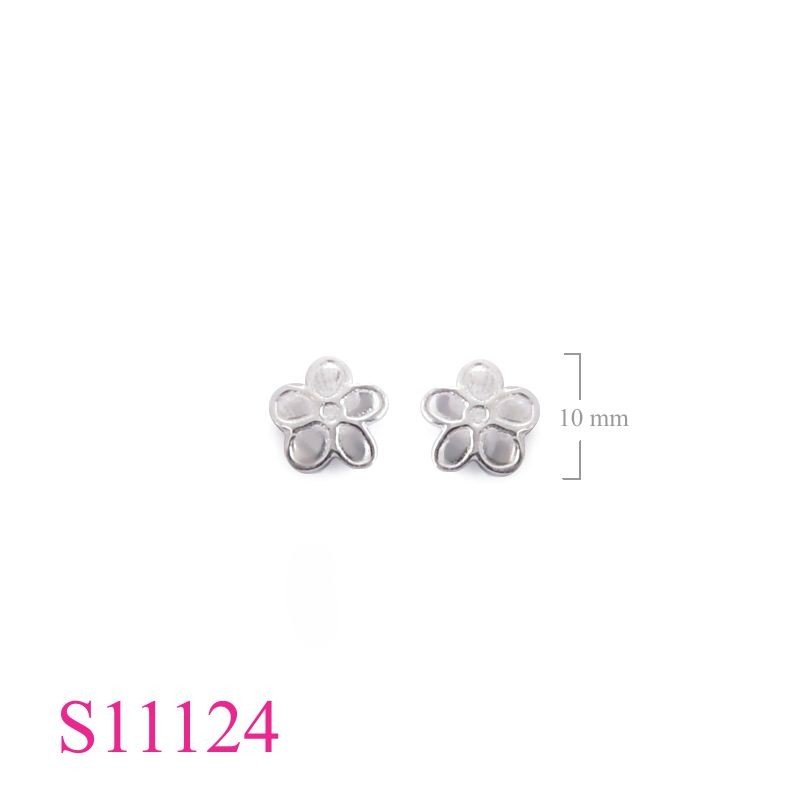 Earrings, flower.