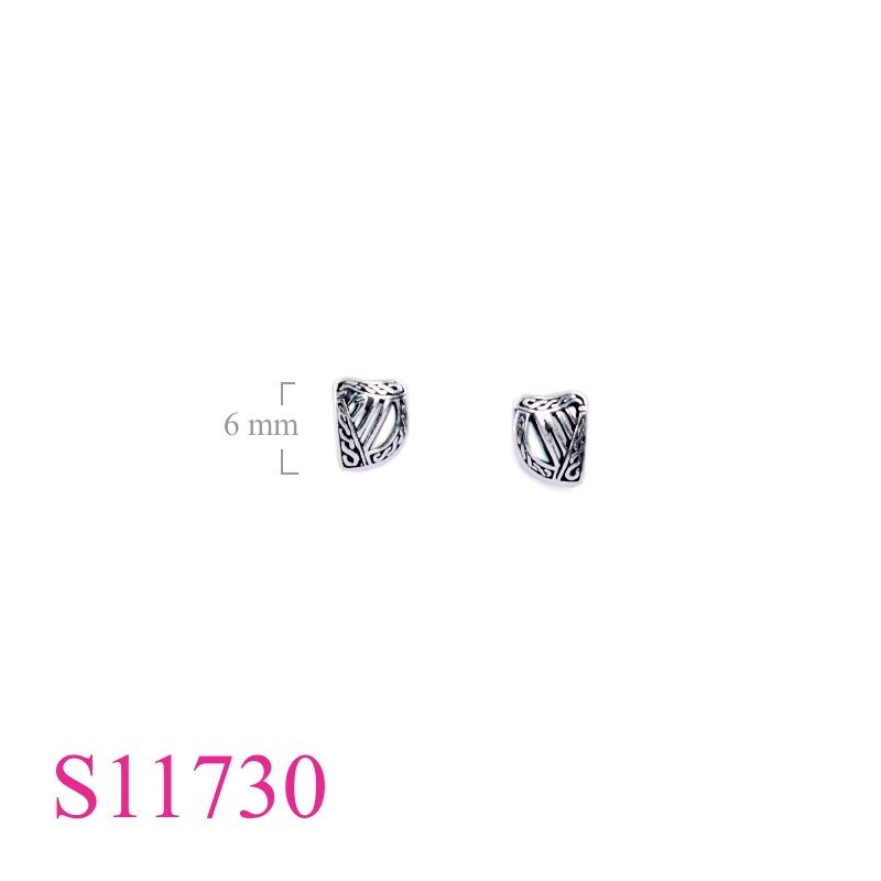Earrings, 10mm harp.