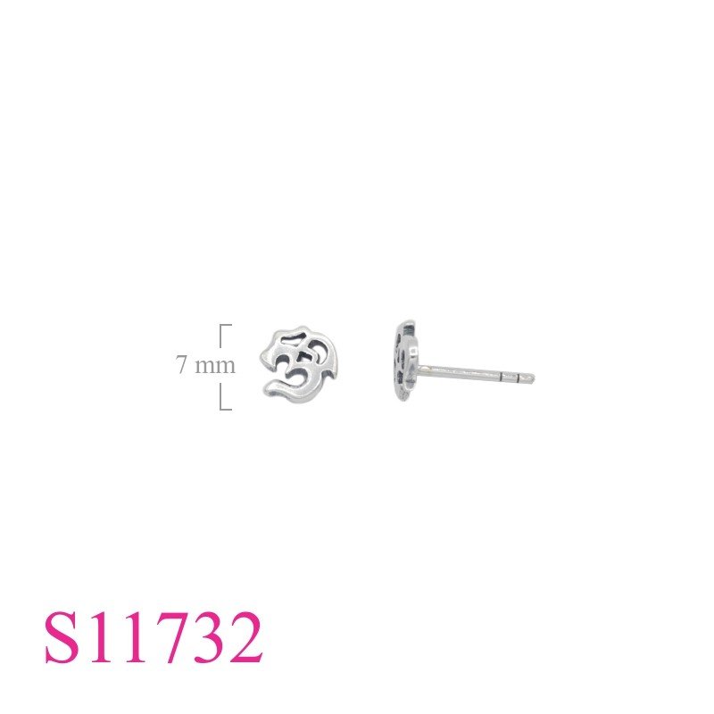 Earrings, 7mm Om.