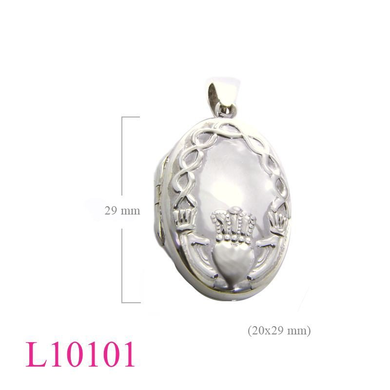 Locket, Claddha 20x29mm oval.