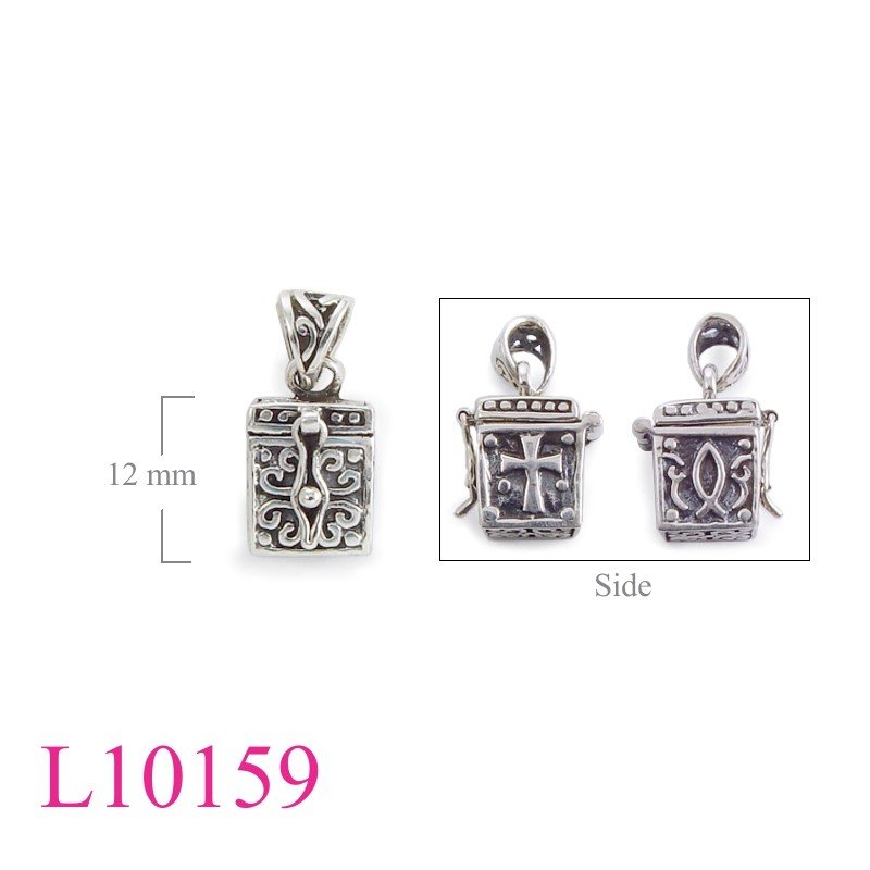 Cross Locket, cube design.