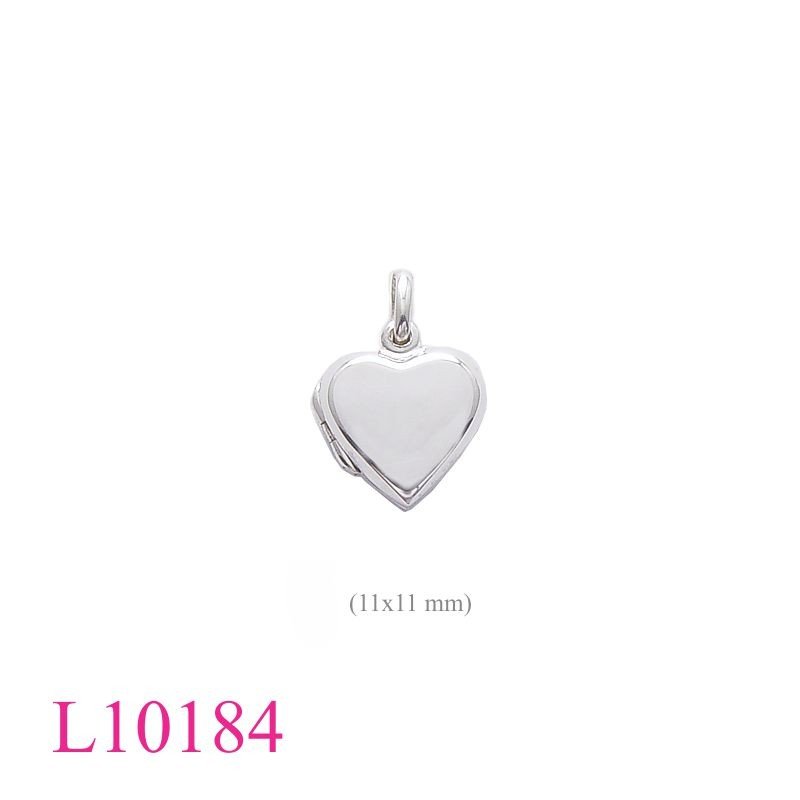 Heart Locket, 14mm flat .