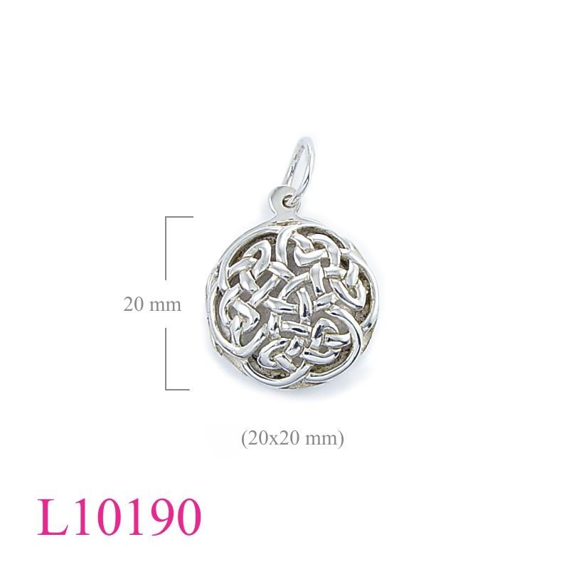 Celtic Locket, 20mm round .