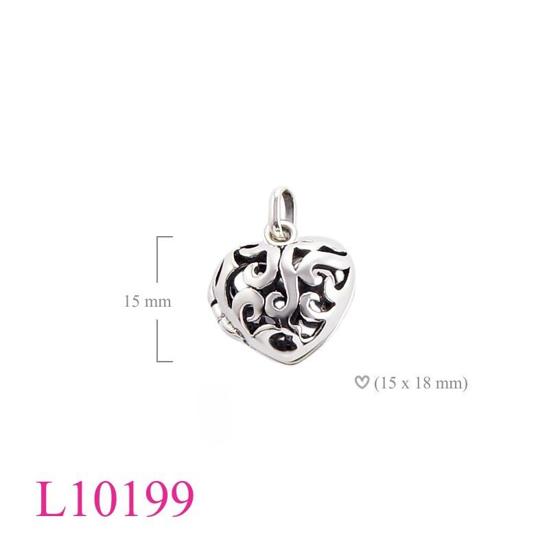 Heart Locket, 17mm stencil .
