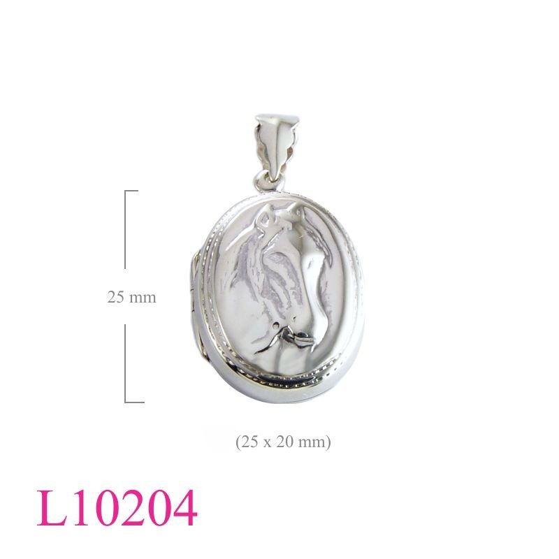 Horse Locket,  head oval shape.