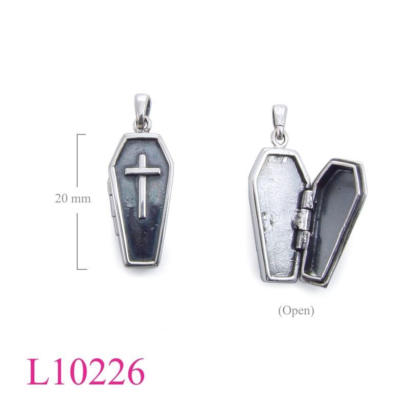 Travel Jewelry Locket, coffin.