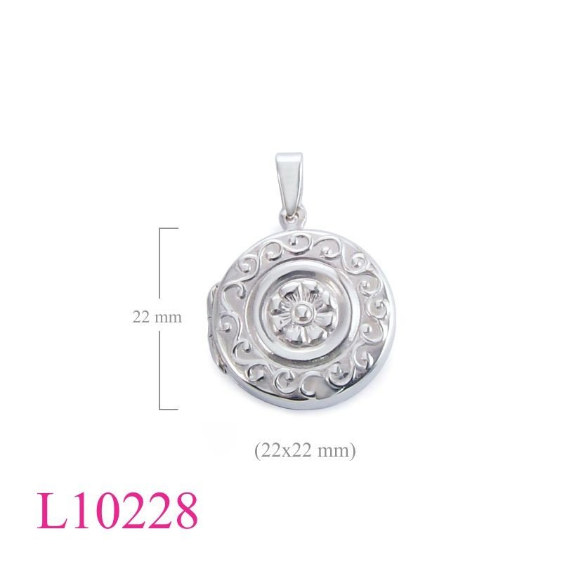 Round Locket, 22mm round.