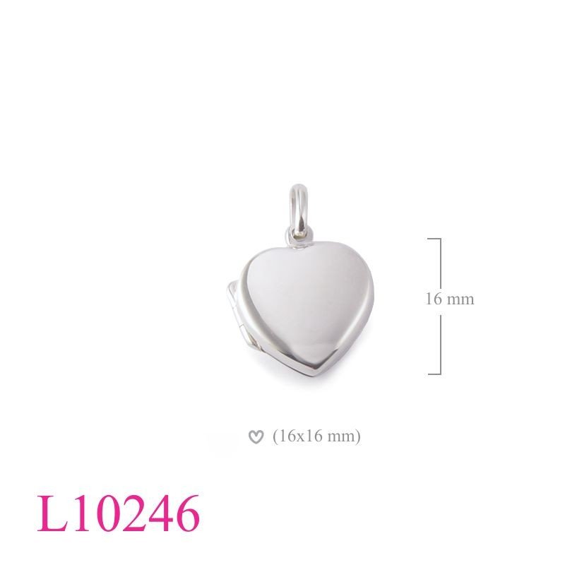 Heart Locket, 17mm .