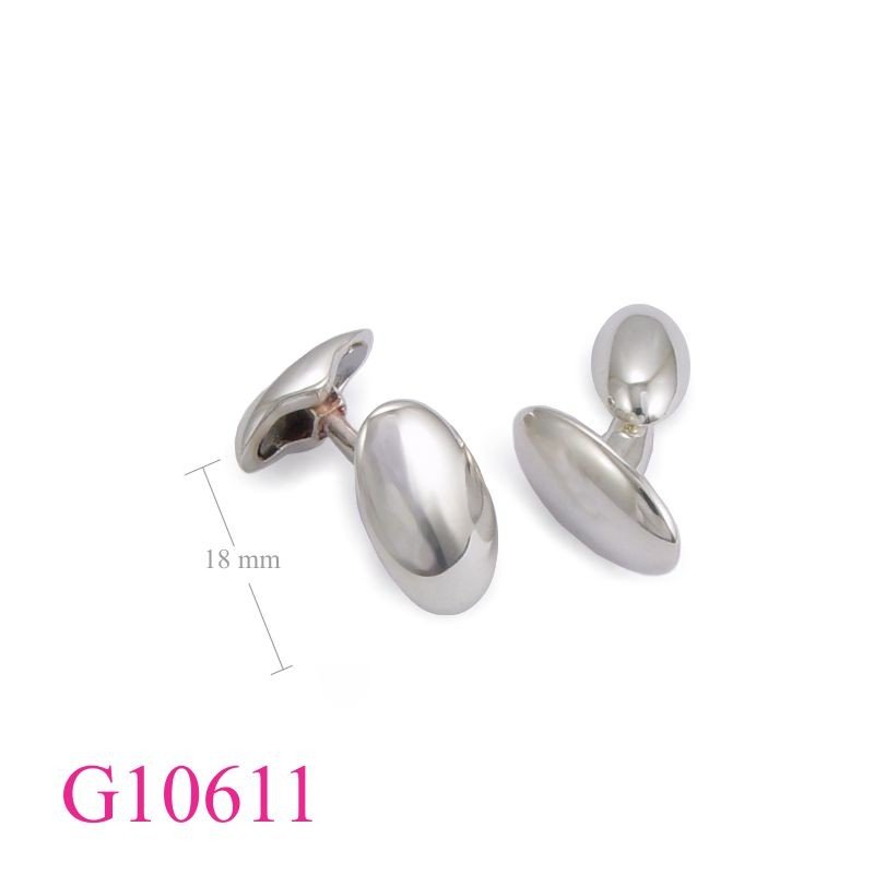 Gift Jewelry, oval cufflinks spring.