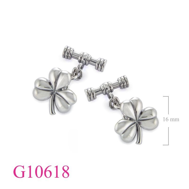 Shamrock Cufflinkis Gift Jewelry, Shamrock cufflinks.