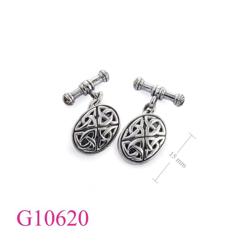 Celtic Gift Jewelry, oval celtic cufflinks.