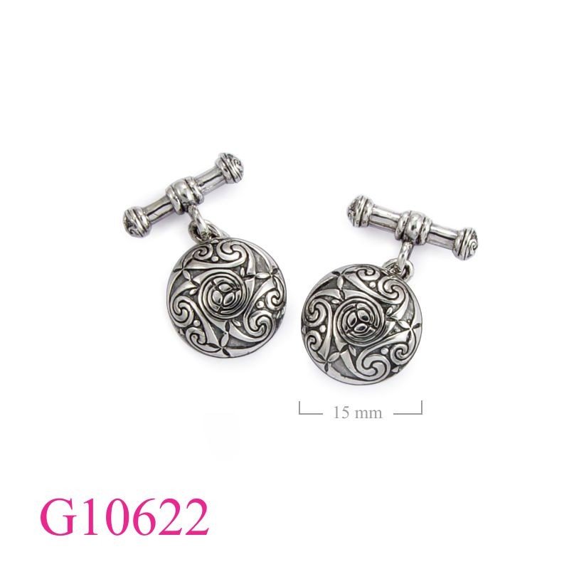 Celtic Gift Jewelry,round swirl celtic cufflinks.