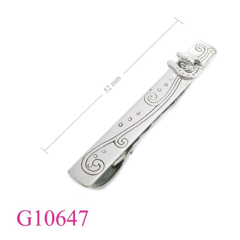 Horse Tie Clip Gift Jewelry, hores head and horse shoe tie clip.