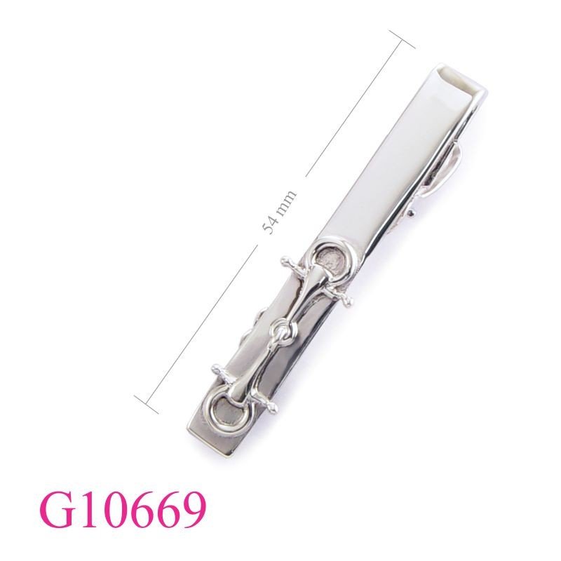 Gift jewelry, double hore bits tie clip.