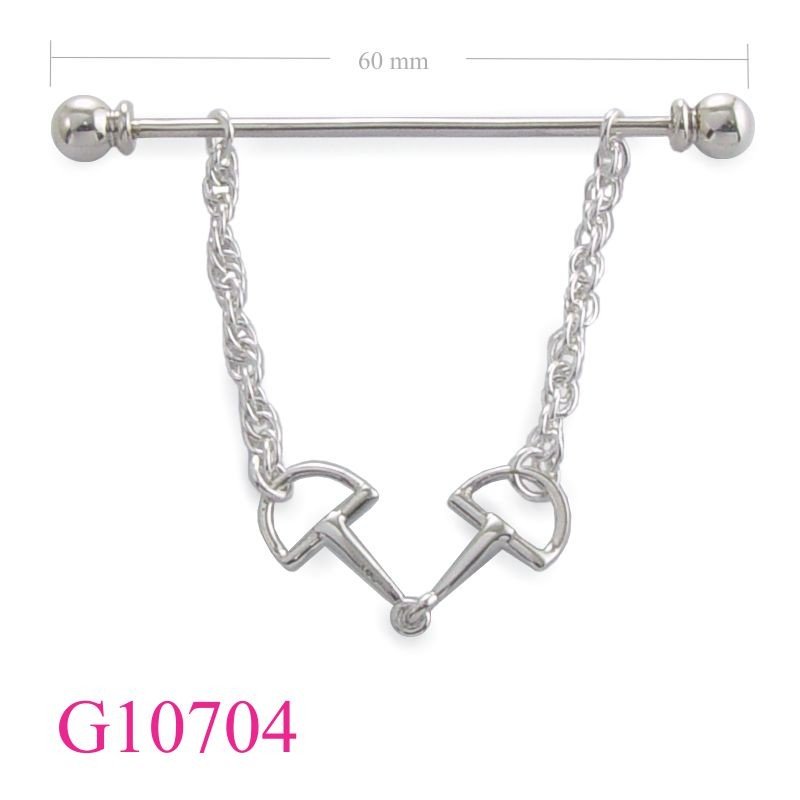 Gift Jewelry, horse bits collar bar.