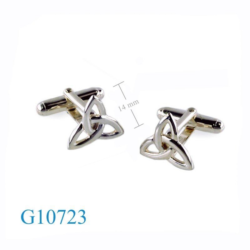 Gift Jewelry, 14mm Trinity cufflinks.