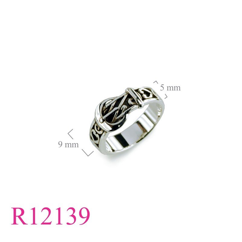 Ring, buckle belt design.