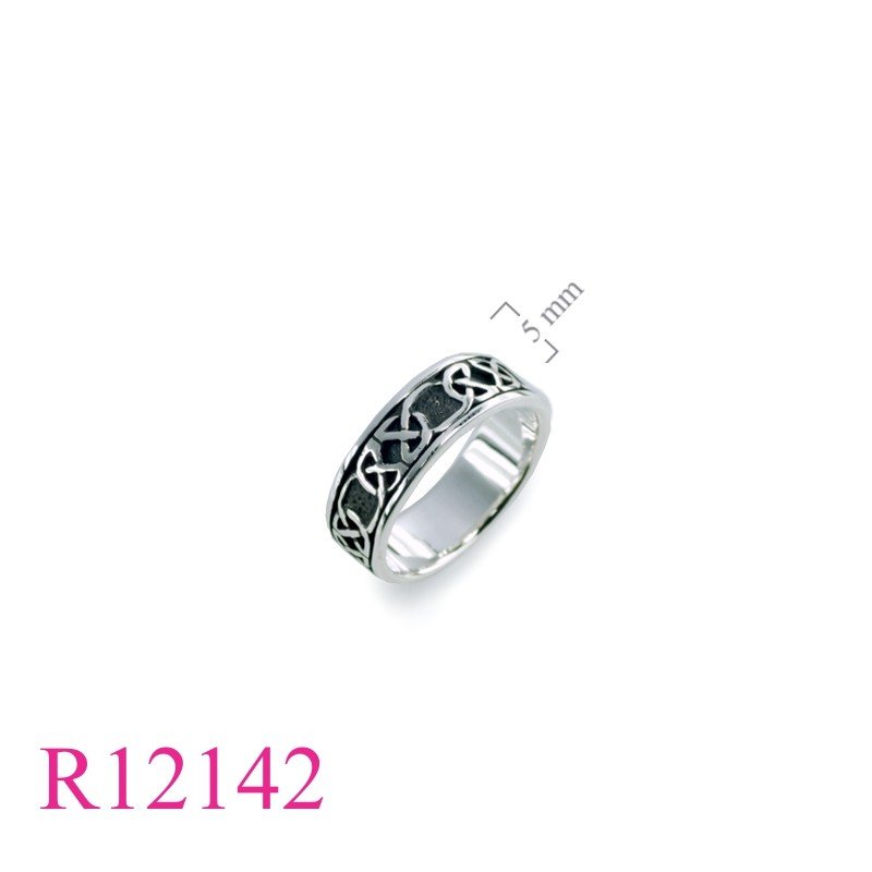 Band Ring, 6.5mm Celtic.