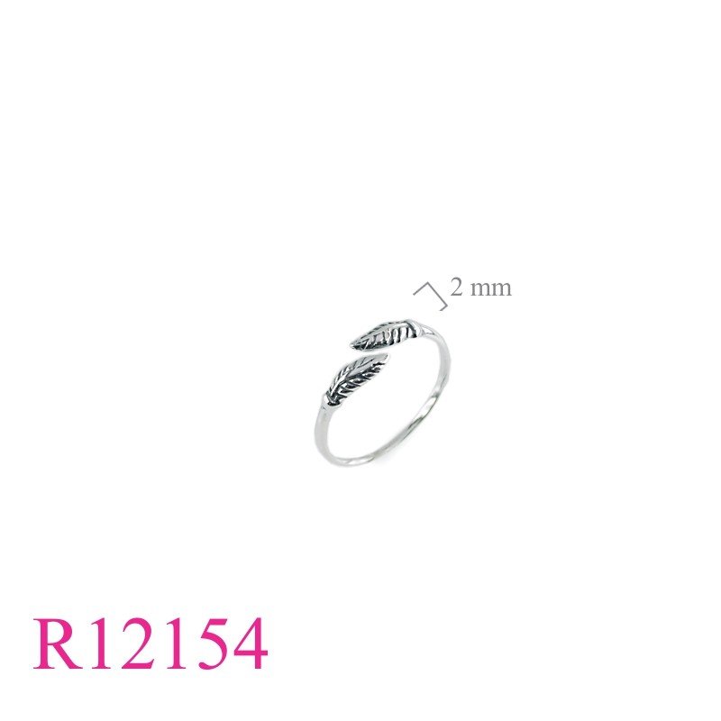 Ring, 2 leaves.