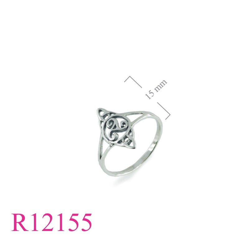 Triskelion  Ring, openwork Trinity and Triskelion  design.