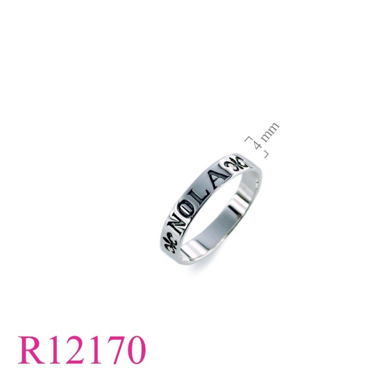 Band Ring, 4mm "NOLA".