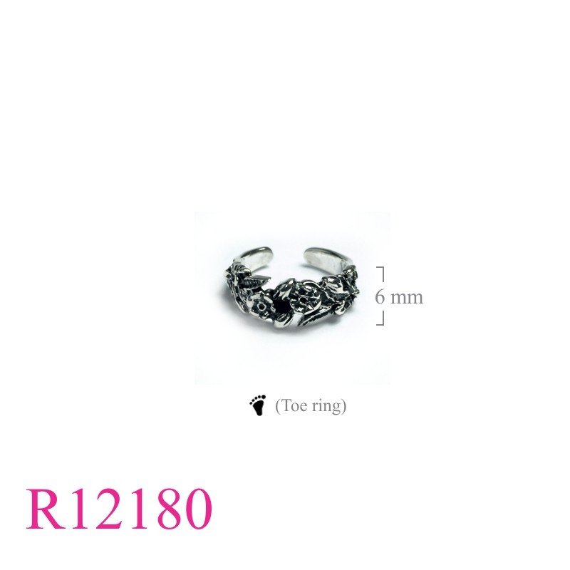 Ring, flowers toe ring.