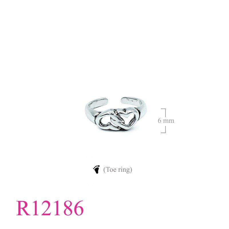 Heart Ring, Cross Ring, 2 toe ring.