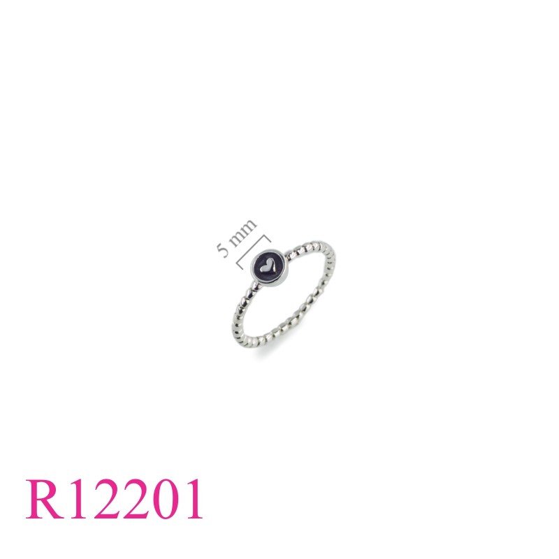 Ring, round heart on twist wire.
weigh 1.65 g.