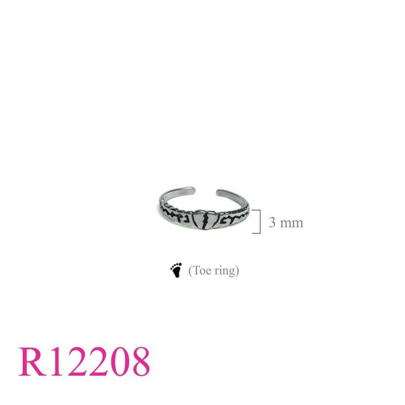 Ring, splited heart (toe ring).