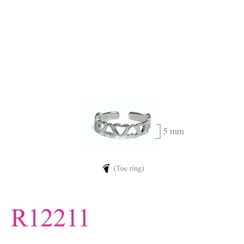 Ring, opened hearts (toe ring).