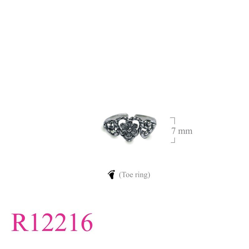 Ring, flower (toe ring).