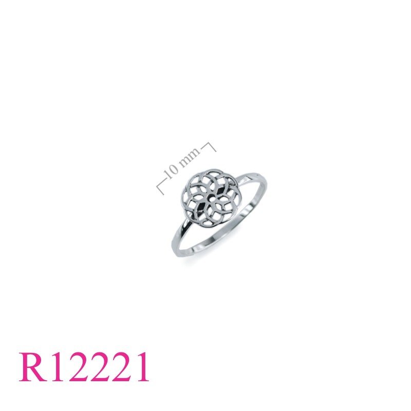 Ring, openwork Flower of life.
