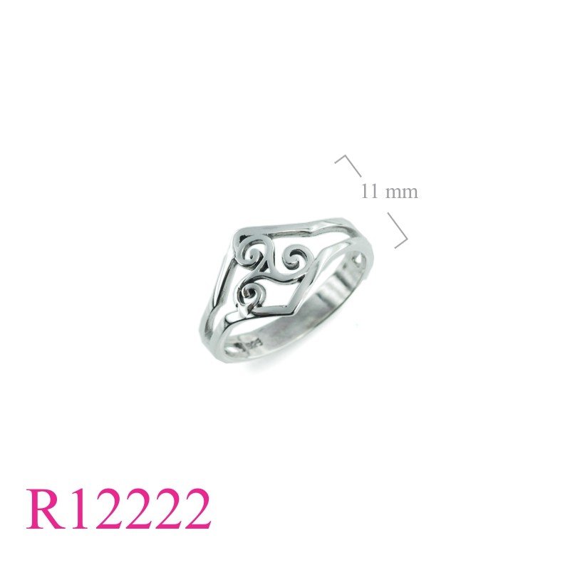 Triskelion Ring, openwork Triskelion.