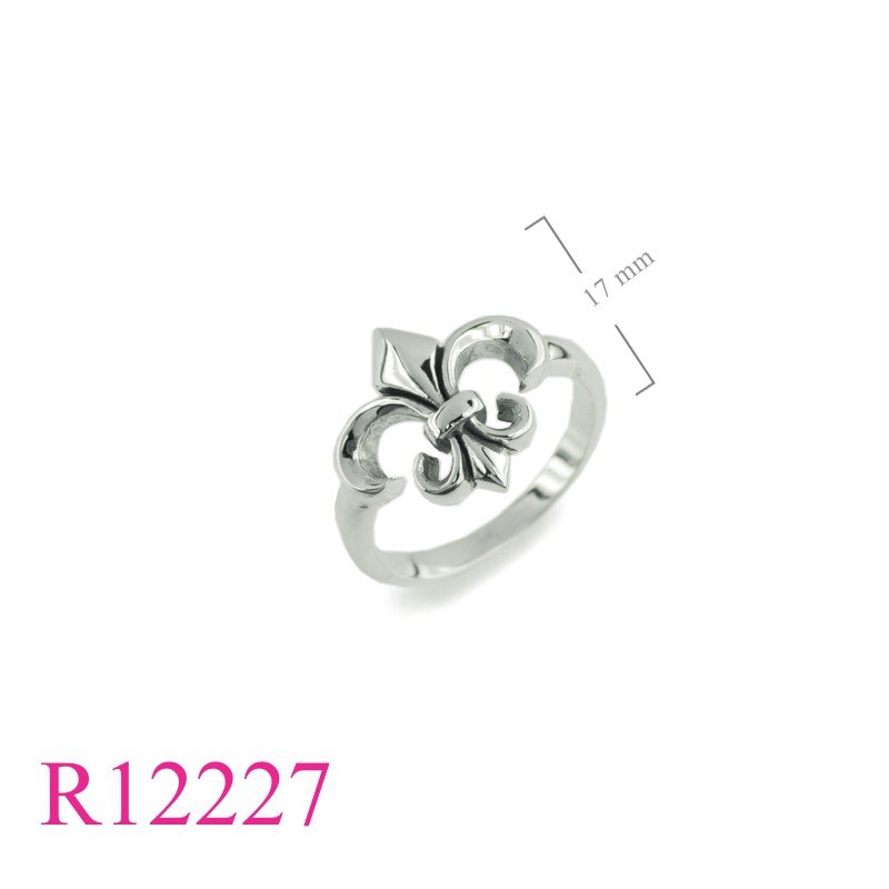 Ring, 17mm Fleur de lis.