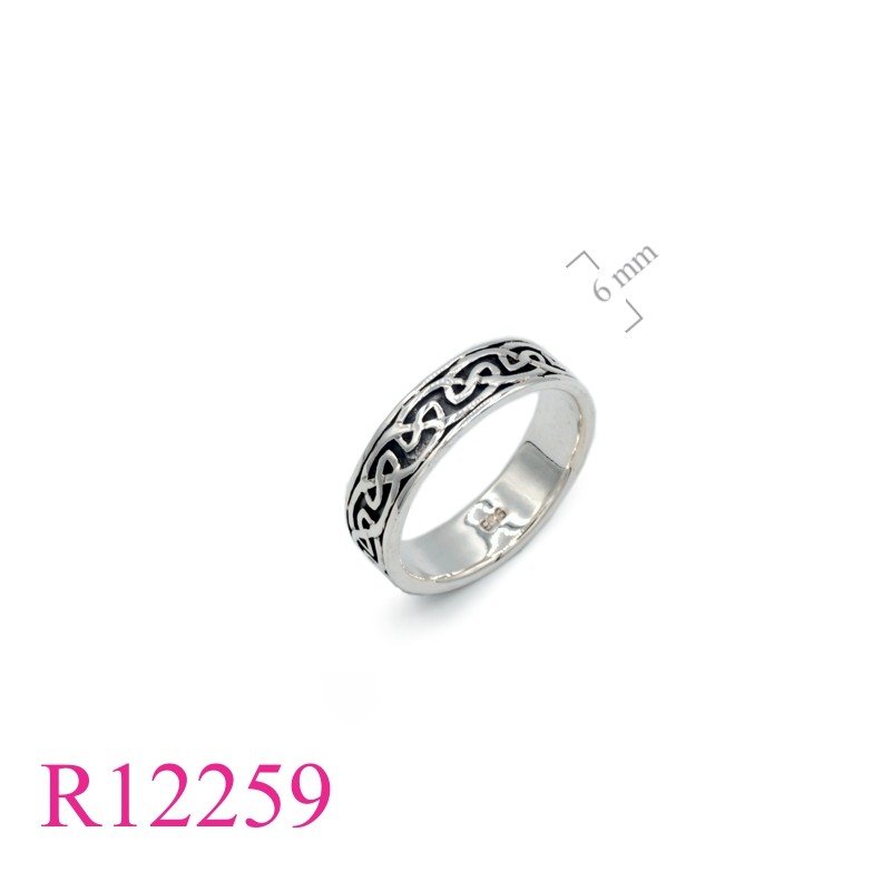Band Ring, 6mm Celtic.