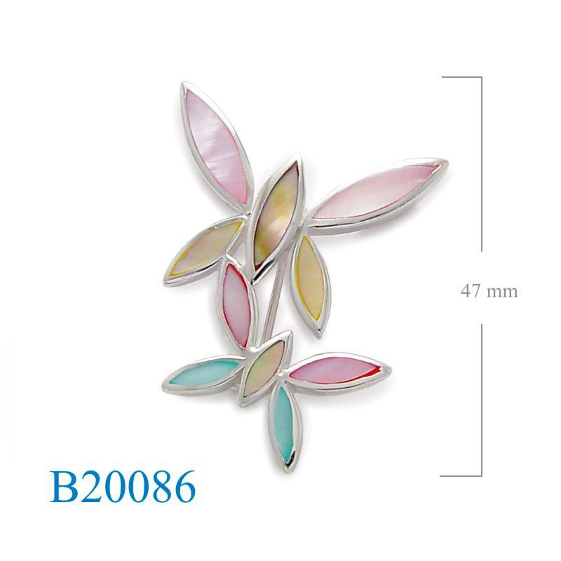 Brooch, multi colours 2 butterflies.