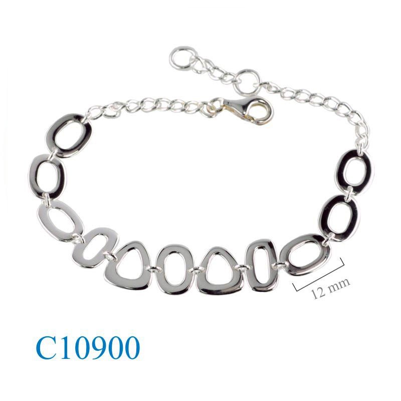 Bracelet, 11 pieces "O" design.