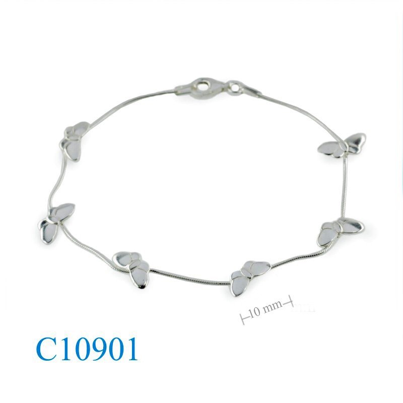 Bracelet, 6 butterflies.