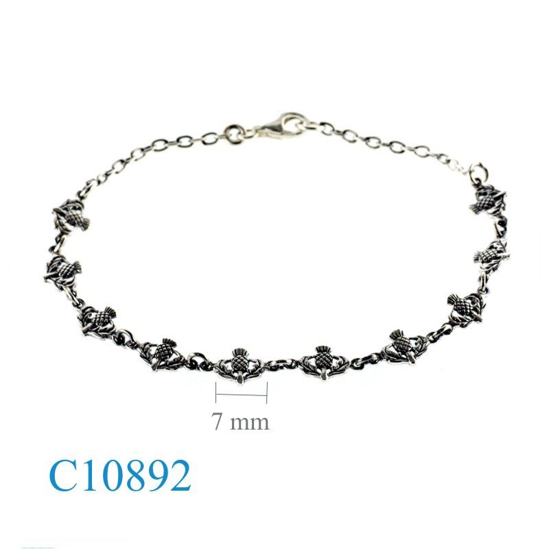 Bracelet, 10 Thistles.