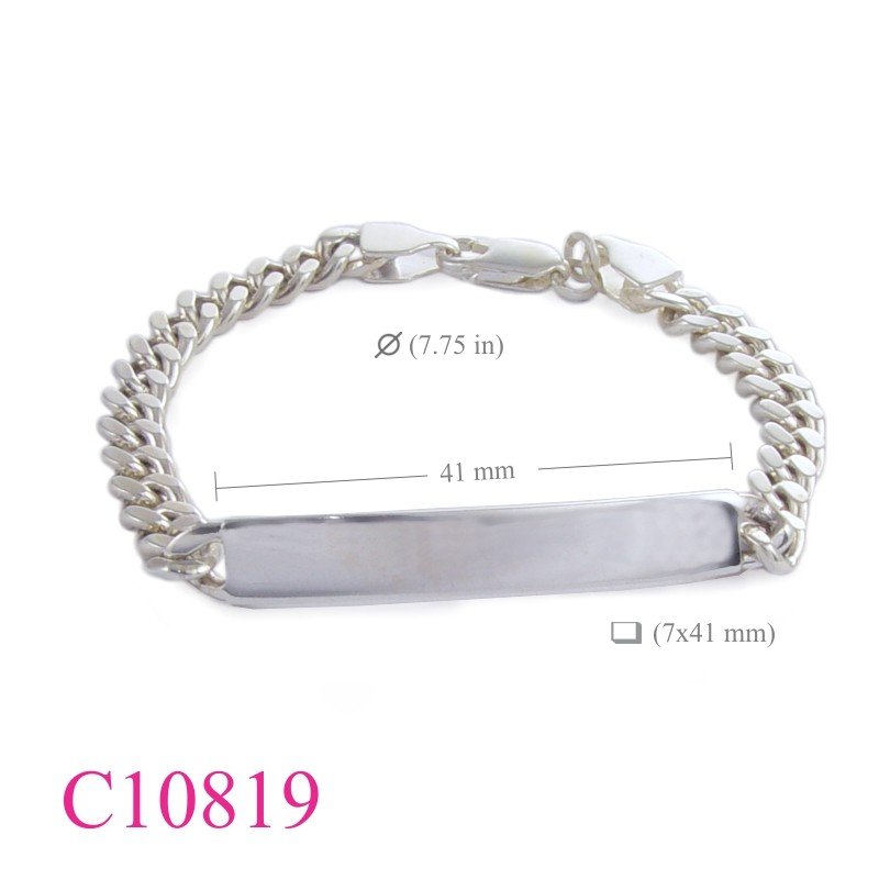 Bracelet, 7.75 inches 7x41mm tag.