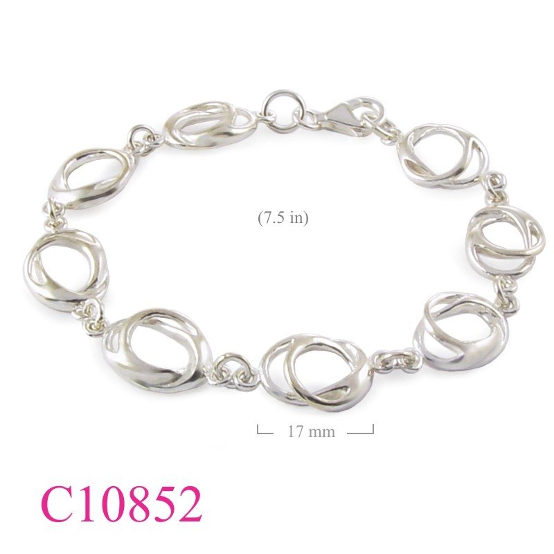Bracelet, ovals links.