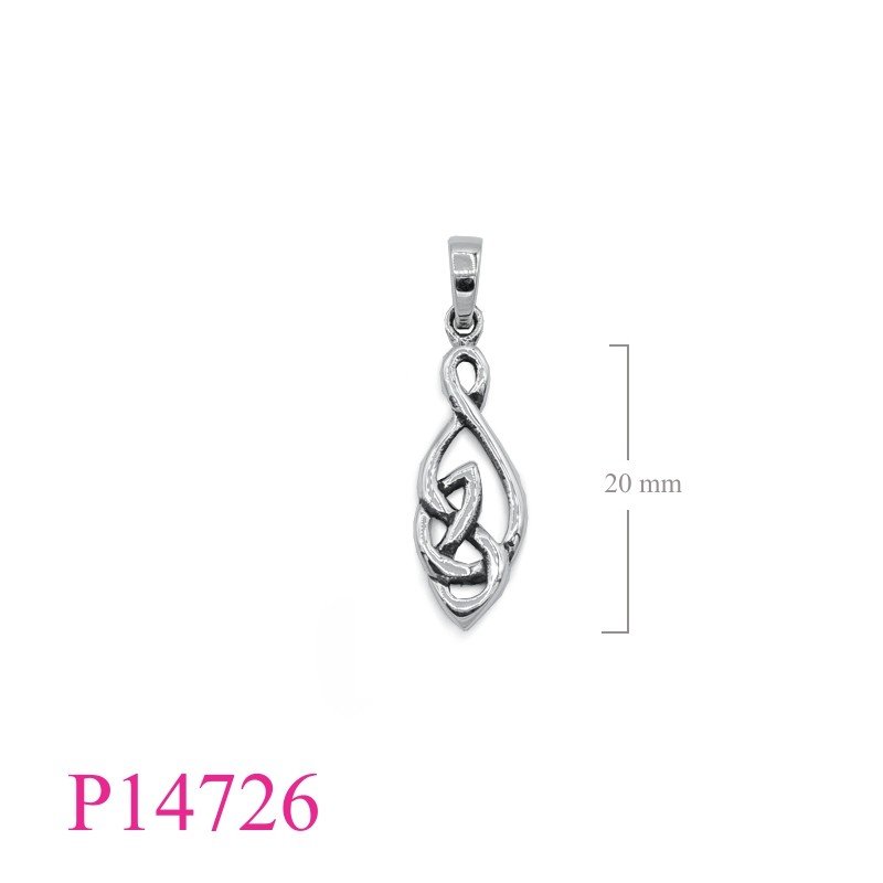 Pendant, openwork drop Celtic.