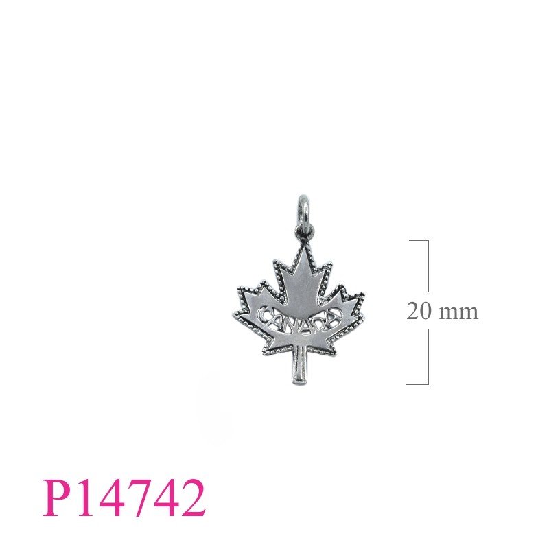 Maple Pendant, Travel Jewelry Pendant, CANADA .
