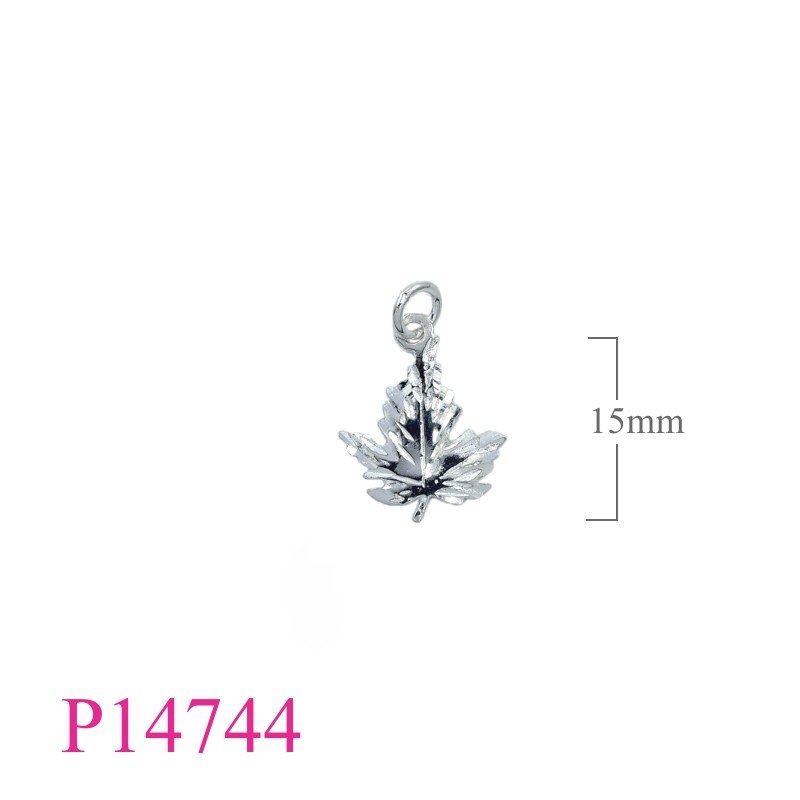 Maple Pendant, Travel Jewelry Pendant, diamond cut leaf.