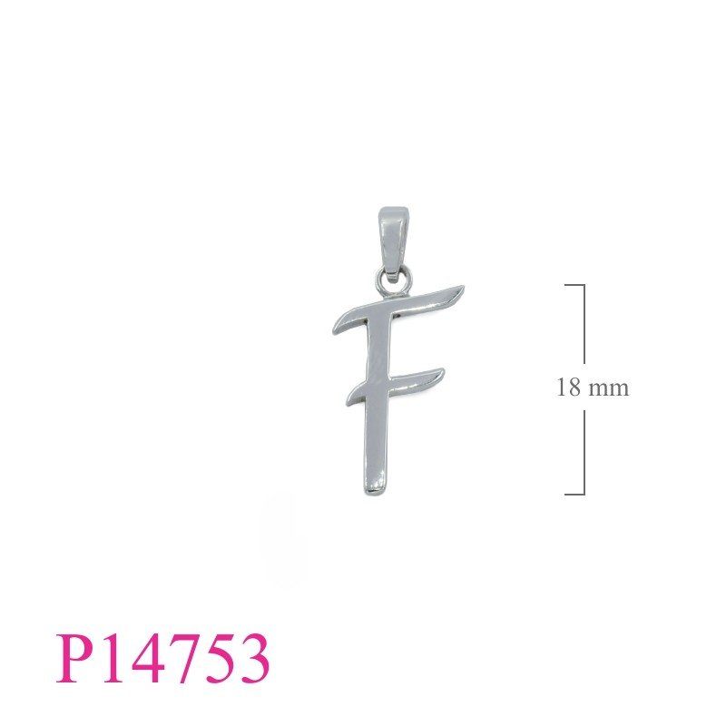 Pendant, "F".