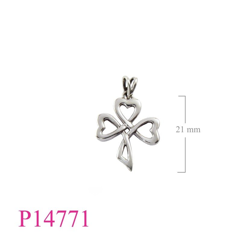 Pendant, cut out Shamrock.