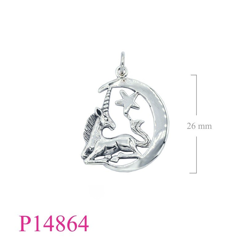 Unicorn Pendant, Moon Pendant,  and the .