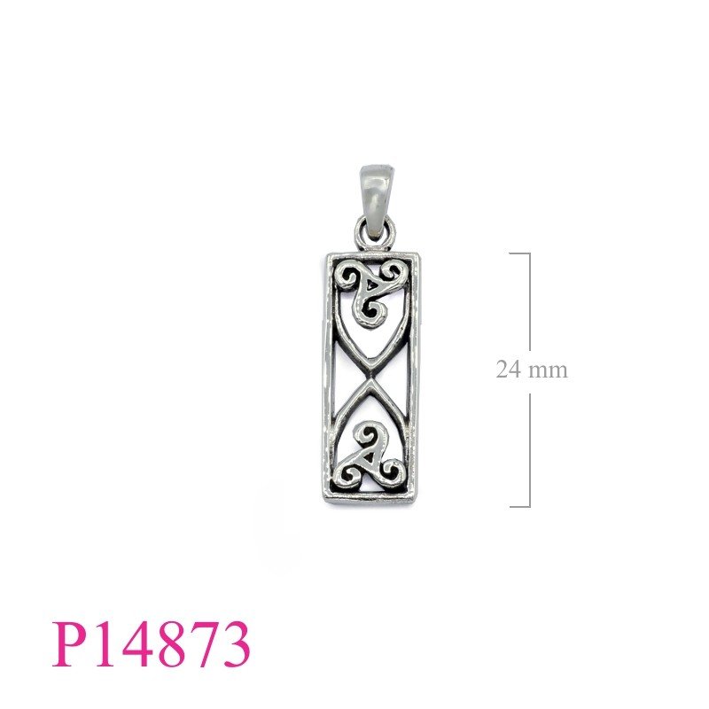 Triskelion Pendant, rectangle Triskelion.