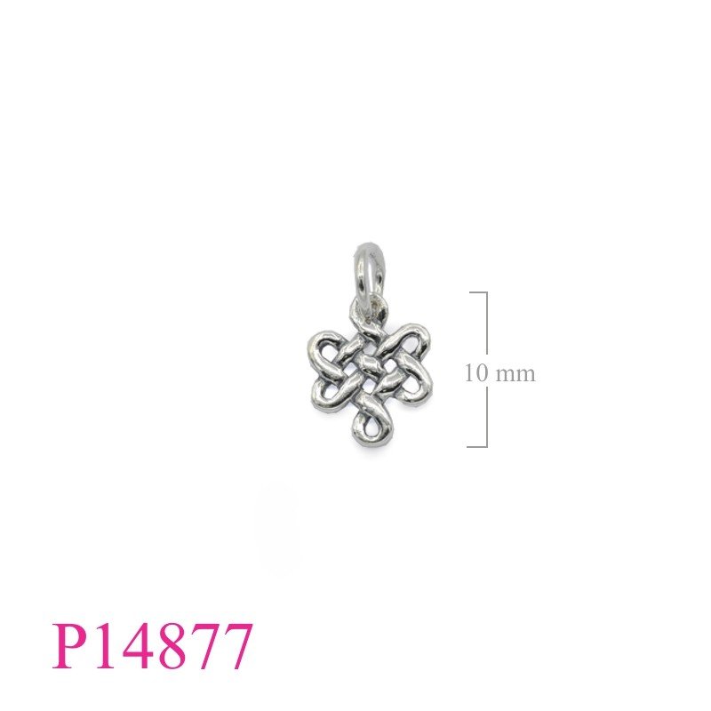 Pendant, 10mm Celtic knot.