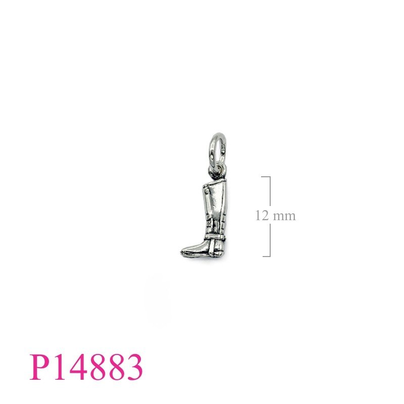 Pendant, cowboy boot.